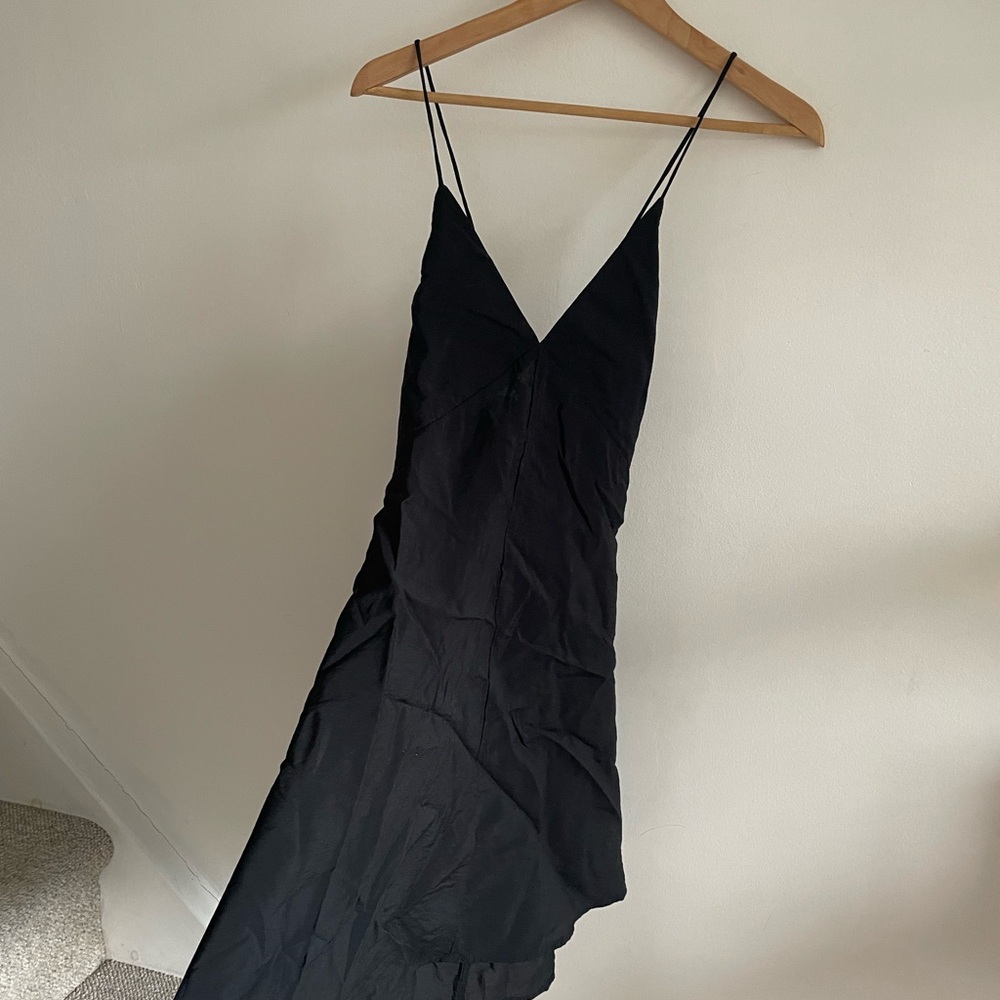 H&M Black Spaghetti Strap Slip Dress
